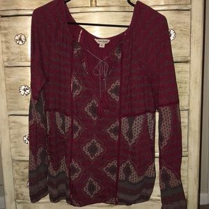 Printed, long sleeve